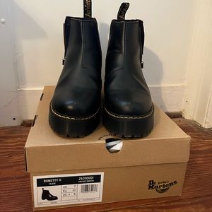 Doc Martens Rometty II Leather Heeled Boots